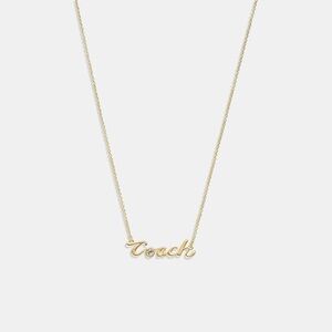COACH Logo Script Necklace